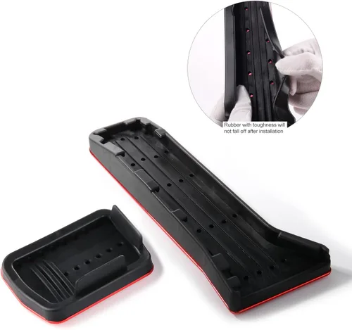 Miniatura 5 de Compatible con Mazda CX-5 CX-9 3 6 Accesorios Antideslizantes Deportivos para Coche, Cubiertas para Pedales de Freno, Gas y Acelerador - Rojo