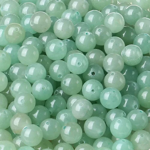 Miniatura 23 de LAIDANLA Cuentas de piedra natural de turmalina rosa y jade, cuentas sueltas redondas de 8 mm, cuentas de piedra preciosa para hacer pulseras, Jade