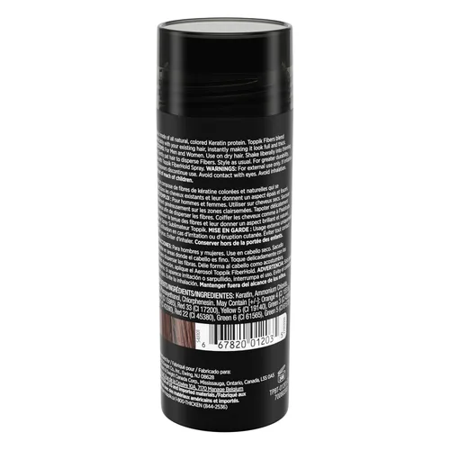 Miniatura 3 de Toppik - Fibras de construcción para el cabello, color marrón medio, 27.5 g, relleno de cabello fino o delgado, cabello instantáneamente más grueso