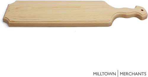 Miniatura 3 de Milltown Merchants Pádel griego oficial - Paleta de madera maciza de pino macizo de 22" para fraternidad/hermandad de mujeres - 1 paleta