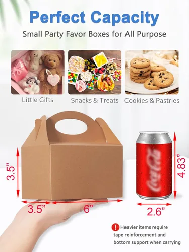 Miniatura 3 de 12 Piezas Cajas Pequeñas de Dulces para Fiestas, Bolsas de Regalo de Dulces, Galletas y Golosinas de 6 Pulgadas, Caja Triangular para Fiesta
