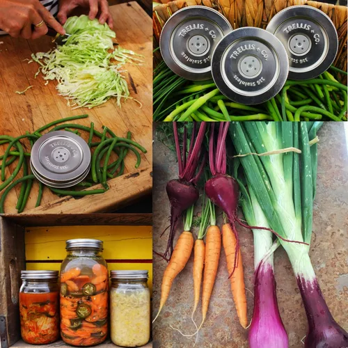 Miniatura 9 de Bobinas PickleHelix de acero inoxidable, pesas de fermentación Paquete de 3 para fermentación de tarros Mason de boca ancha La mejor manera