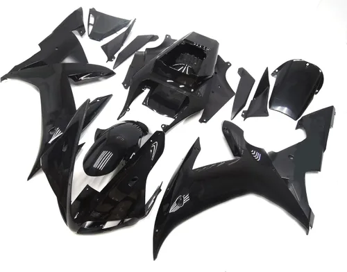 Miniatura 2 de FLPRO - Carenados completos de inyección de color negro brillante para Yamaha 2002 2003 YZF-R1 02 03 YZF1000 R1 de plástico ABS Carrocerías Kit