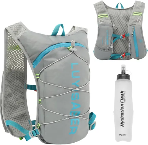 Miniatura 10 de Azarxis Hiking Hydration Pack 5L Running Backpack Daypack Vest with 2L Water Bladder for Women Men Cycling Biking Trail Race