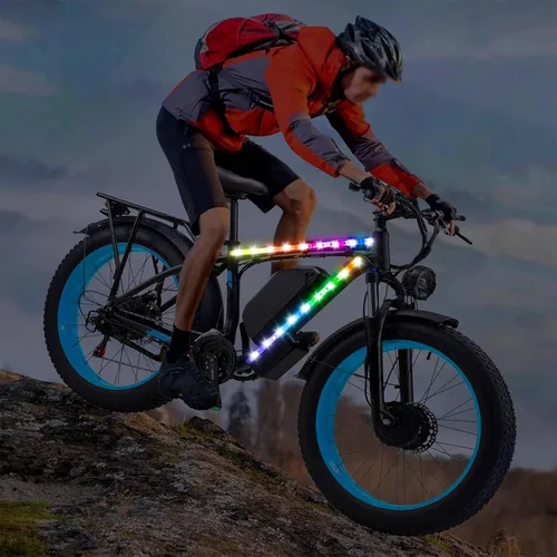 Miniatura 3 de Luces de bicicleta, se pueden recortar, impermeables, luces de bicicleta para montar por la noche, para niños, adultos, niños y niñas