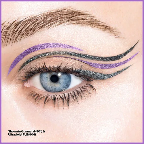 Miniatura 7 de Revlon So Fierce! Delineador de ojos líquido de tinta cromada, delineador metálico duradero con tapa de tinta de inmersión para Pearl, Shimmer 901