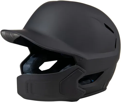 Champro HXE - Casco de bateo de béisbol mate con protector de mandíbula
