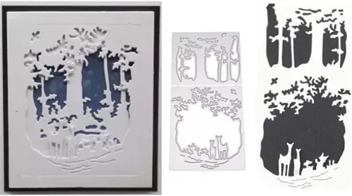 Miniatura 37 de Plantillas de corte de metal para Navidad DIY, plantilla de estampado en relieve para álbum de recortes, creación de tarjetas, molde para álbum