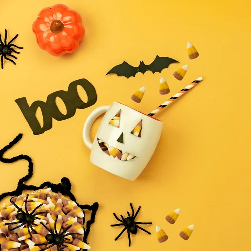 Miniatura 3 de Fruidles Golosinas de caramelo de maíz para Halloween, sin gluten, aperitivos divertidos y festivos (media libra)