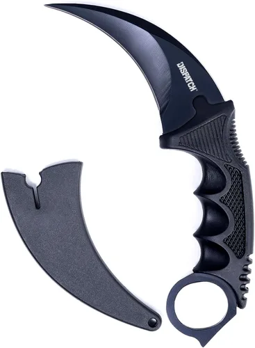 Miniatura 14 de Dispatch Karambit - Cuchillo táctico de hoja fija para acampar, cuchillo de caza al aire libre, cuchillos de tienda con funda y cable, adecuado
