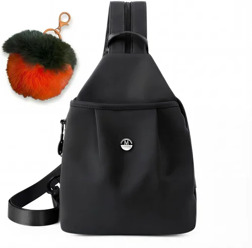 Mini bolsa impermeable de 2 vías, mochila pequeña Oxford con múltiples compartimentos, para mujeres, universitarios, viajeros, viajes con antirrobo,