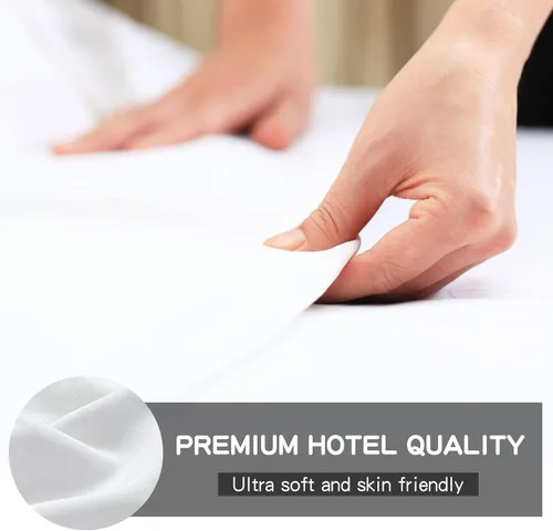 Miniatura 3 de FreshCulture Sábana encimera tamaño matrimonial – Sábana encimera de calidad de hotel – Sábana superior de microfibra cepillada – Ultra suave