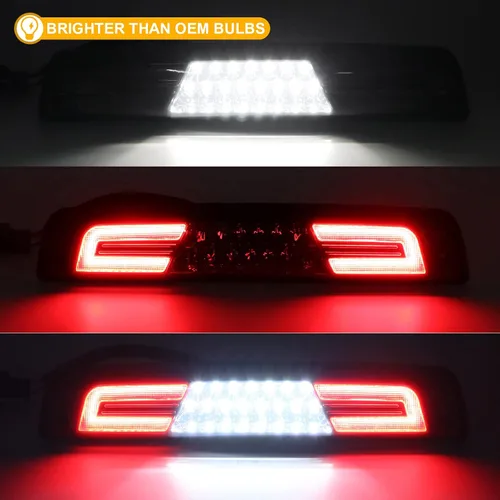 Miniatura 2 de R&F Auto Luz de Freno LED Ahumada de Tercera Posición de Reemplazo para Ram 1500/2500/3500 (1994-2001) Camioneta Pickup Luces de Carga del Techo