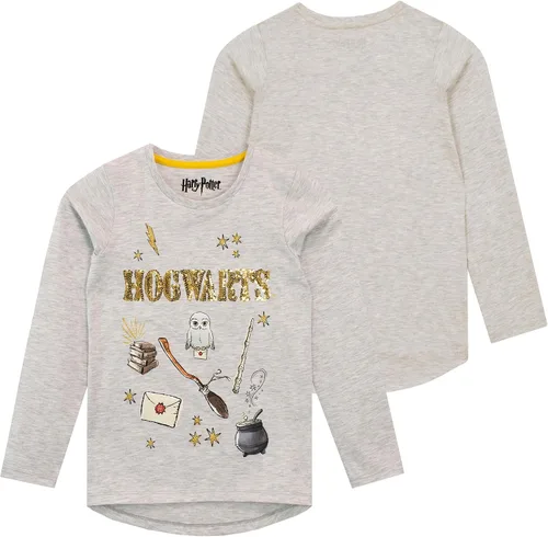 Harry Potter Camiseta de manga larga Hogwarts para niñas
