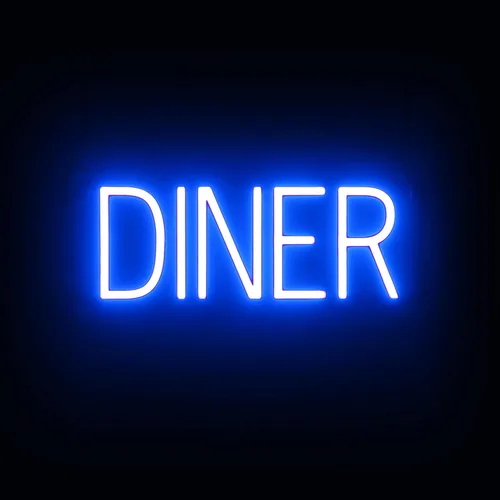 Miniatura 16 de SpellBrite HAMBURGERS Letrero para restaurantes Letreros relacionados con el comedor con aspecto de neón, luz LED roja 40.0 x 6.3 pulgadas Rojo