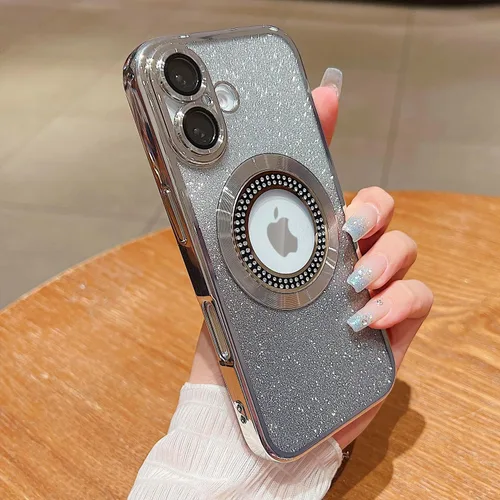 Miniatura 18 de Misscase Funda magnética con purpurina para iPhone 11 compatible con MagSafe, protección completa, delgada, a prueba de golpes, antiarañazos