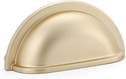 Miniatura 10 de HARPOON Paquete de 10 tiradores para cajones de tazas de latón antiguo, tiradores de gabinete de cocina de 3 pulgadas y 2.992 in
