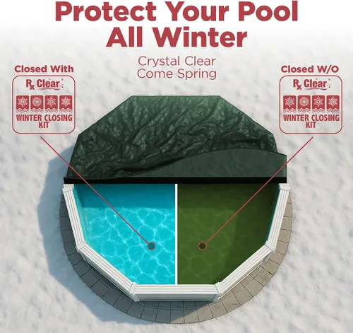 Miniatura 6 de Rx Clear Kit de cierre de invierno Productos químicos para el invierno sin cloro para piscinas sobre o en el suelo Abierto a una piscina
