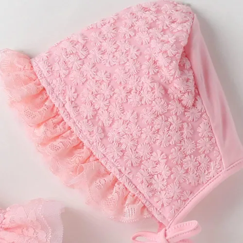 Miniatura 54 de Vestido de otoño de manga larga para niña pequeña, vestido de encaje con flores, boda, primer cumpleaños, bautizo, vestido con sombrero