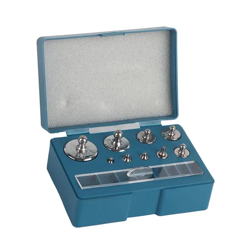 Miniatura 5 de Juego de pesas a escala para calibración de joyas, de precisión 17x 211.1g 10 mg a 100 g, de bolsillo
