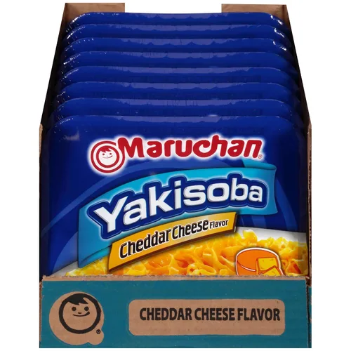 Miniatura 4 de Maruchan Yakisoba - Sabor a queso cheddar, 3.96 onzas, paquete de 8, (4178990766)