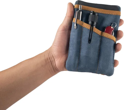Miniatura 5 de Hide & Drink, Estuche de bolsillo multiherramientas, Bolsa compacta multiusos con cremallera para artículos de diario (EDC), Mini estuche