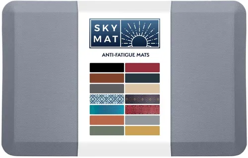 Miniatura 15 de Tapete antifatiga cómodo por Sky Mats, calidad de grado comercial, perfecto para escritorios de pie, cocinas y garajes, alivia el dolor de pies