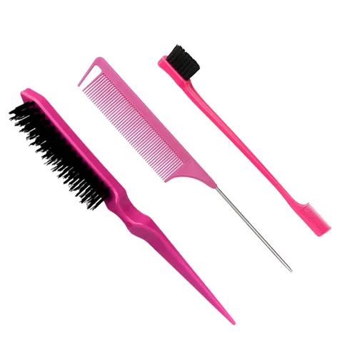 Miniatura 7 de 3 unids Peine Peine Cepillo de pelo Set de burlas Cepillo de pelo Cepillo Cola Peine para la espalda Cepillado Peinado