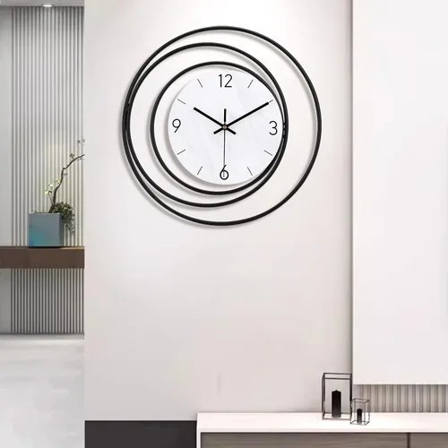 Miniatura 5 de Dankeit - Reloj de pared decorativo, movimiento de cuarzo de calidad silencioso sin tictac, operado con pilas, relojes de pared grandes