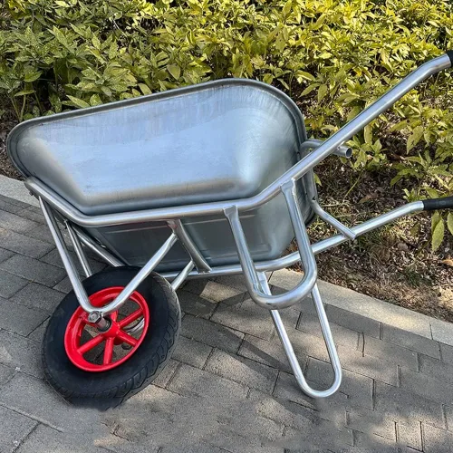 Miniatura 2 de Etlegor Carretilla agrícola, Carretilla galvanizada 2 neumáticos Carretilla volquete perfecto para transportar arena, suciedad, residuos de jardín