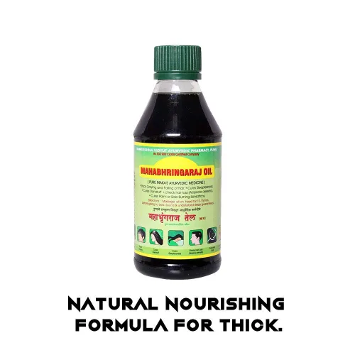 Miniatura 2 de Aceite de masaje para el cuero cabelludo Mahabhringraj Ramakrishna Pharma, 6.76 onzas líquidas