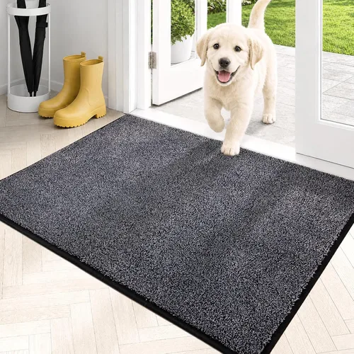 Miniatura 40 de PURRUGS Alfombra de área de fácil cuidado de 4 x 6 pies, antideslizante, lavable a máquina, tapete para puerta de perro, resistente a las manchas