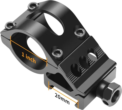 Miniatura 2 de Feyachi Soporte para linterna Picatinny de 1" Negro