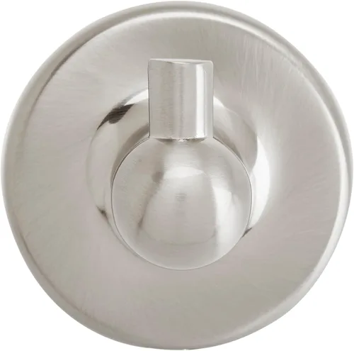 Amerock Gancho para bata de níquel cepillado montado en la pared, soporte para toallas, gancho de una sola punta, gancho para toallas, accesorios de