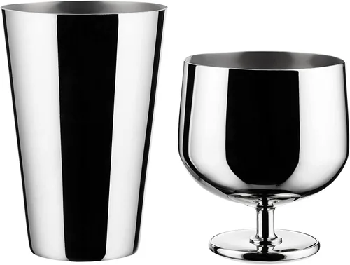 Miniatura 2 de Alessi The Tending Box GIA26 - Coctelera Parisienne Design - Coctelera con una parte inferior y otra superior con pomo, en acero inoxidable 18/10