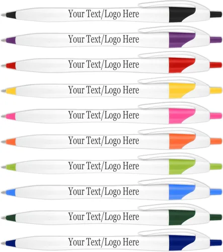 Miniatura 12 de SyPen Bolígrafos personalizados con tu logotipo o texto personalizado, paquete de 500 unidades a granel para negocios, fiestas y eventos, bolígrafos