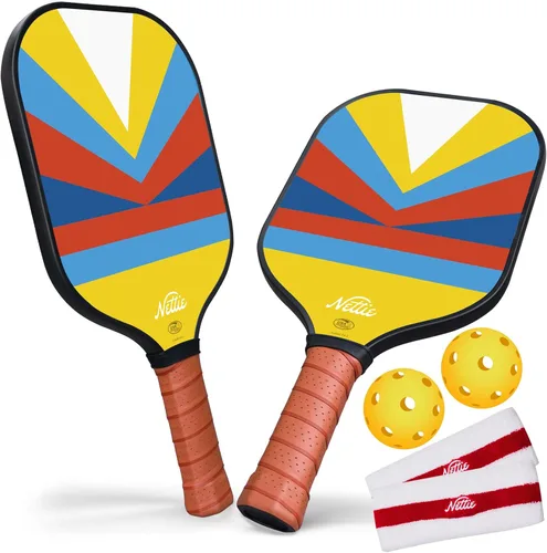 Miniatura 12 de Nettie Juego de palas de pickleball de 1/2/4, aprobadas por USAPA, de fibra de carbono, regalos de cumpleaños, día de San Valentín, para novia