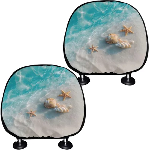 Miniatura 13 de Funda personalizada para reposacabezas de asiento de automóvil, regalos personalizables, transpirables, paquete de 2 fundas de cojín para asiento
