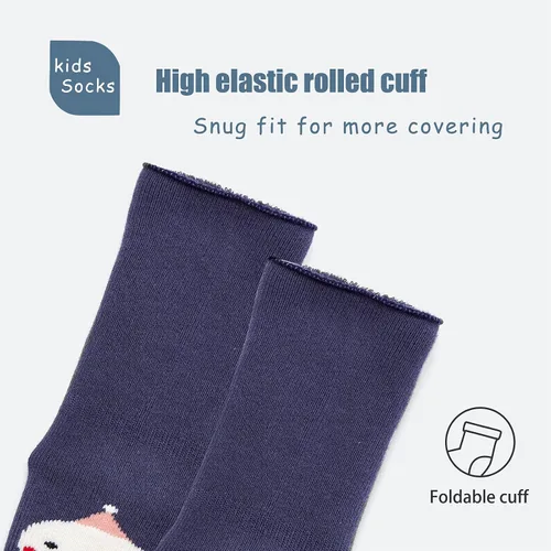 Miniatura 6 de Calcetines cálidos de invierno para bebés y niños, calcetines antideslizantes con agarres para bebés y niñas, calcetines de Navidad de felpa
