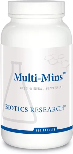 Biotics Research Multi-Mins - Suplemento multimineral biodisponible y potente, quelatos minerales equilibrados y minerales de rastro de alimentos