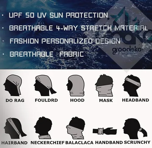 Miniatura 7 de Neck Gaiters,Sun UV Protection Seamless Skull Bandanas,Gator Joker Face Cover Scarf Mask for Men Women outdoor sports