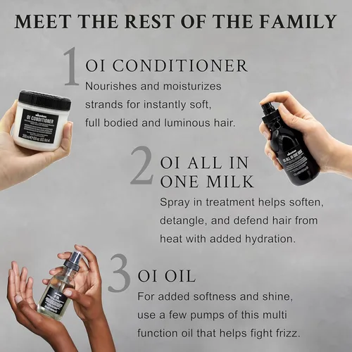 Miniatura 8 de Davines OI All In One - Acondicionador sin enjuague para el cabello, tratamiento en aerosol multifunción - desenreda, controla el encrespamiento