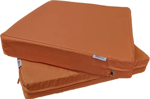 Miniatura 11 de Paquete de 2 cojines de plataforma de espuma viscoelástica para exteriores de 23 x 23 x 5 pulgadas con funda interna impermeable para muebles