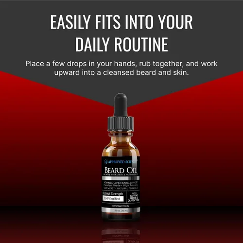 Miniatura 5 de Approved Science Aceite para barba – Promueve el crecimiento del cabello y combate la sequedad – Aceites de jojoba, argán y romero – Fórmula