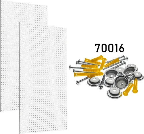 Miniatura 2 de Triton Products Tableros de fibra de alta densidad con accesorios de montaje, 24 x 42 x 1/4 pulgadas, blanco (juego de 2)