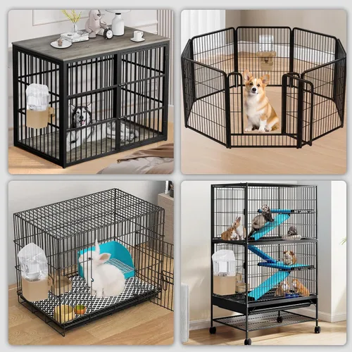 Miniatura 5 de Dispensador de agua de conejo de 50 onzas, dispensador de agua para perros por gravedad, botella de agua automática para hurones, gatos, perros