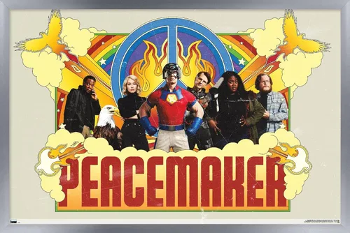 Miniatura 8 de DC Comics TV Peacemaker - Póster de pared grupal, 34 pulgadas de largo x 22.4 pulgadas de ancho, versión premium sin marco