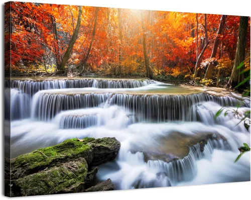 Miniatura 28 de Arte de pared de montaña al atardecer para sala de estar, imagen de montaña Blue Ridge de la naturaleza, impresiones en lienzo del paisaje del Gran