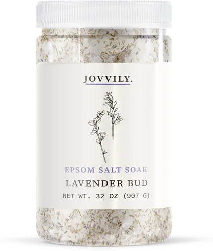Miniatura 4 de Jovvily Sal de Epsom con hoja de eucalipto y aceite de eucalipto, solución de remojo, aroma calmante (2 libras)