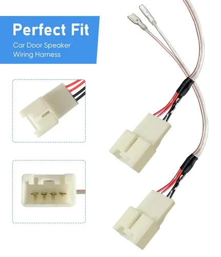 Miniatura 4 de Reemplazo del arnés de cableado del altavoz de la puerta del automóvil para Ford F150 Escape Focus Mustang Mazda 2 3 6 CX5 Lincon adaptador de cable